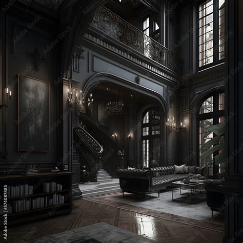 Dark Academia Mansion Modern Luxury Interior Show Homes Architecture