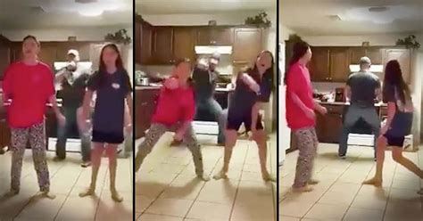 Dad Sneaks In And Dances During Daughters Video Comedy Videos