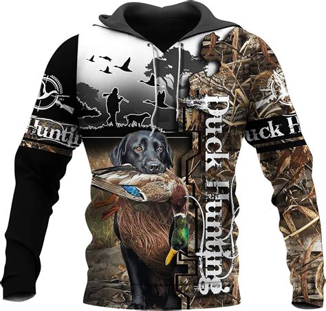 9yourtime Women Men Hoodie 3d Graphic Camo Duck Hunting Print Hooded