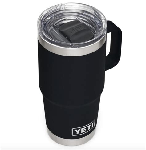 Yeti 20 Oz Travel Mug With Handle Tumbler Cup Stronghold Lid Black