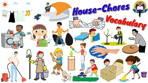 Household Chores Vocabulary House Chores Related Word Meaning With Picture Youtube