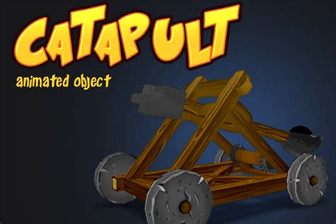 Catapult Animated Object 3d Model
