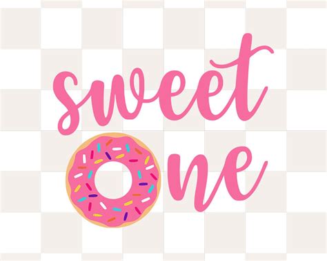 Sweet One Svg First Birthday Cutting File 1st Birthday Party Etsy