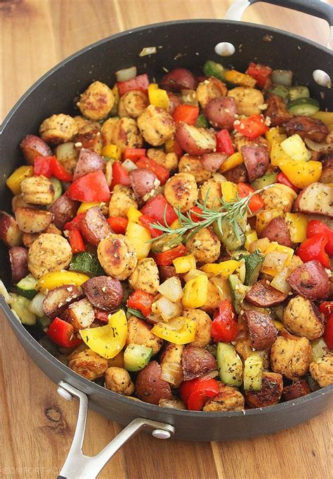 I omitted the msg and should have added some garlic salt. Summer Vegetable, Sausage and Potato Skillet | Food recipes, Sausage, potatoes skillet, Food