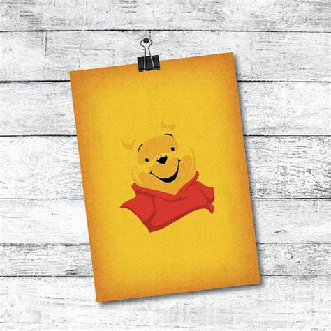 Winnie The Pooh Decal Pooh Nursery Decor Printable By Theretroinc