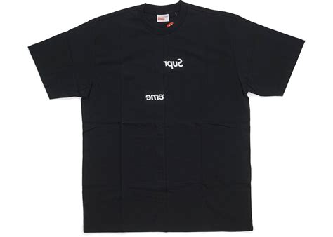 The wildest supreme box logos on stockx. Supreme Comme des Garcons SHIRT Split Box Logo Tee Black ...