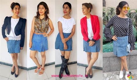 casual formals style your denim skirt for work wear fashion mate latest fashion trends in