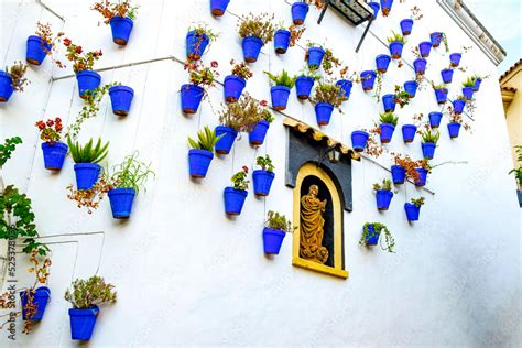 Poble Espanyol Tourist Attraction Old Narrow Street With White Walls