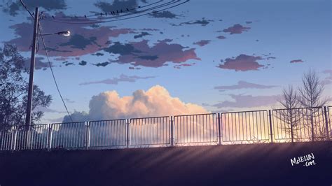 Blue Evening By Mclelun On Deviantart Anime Artwork