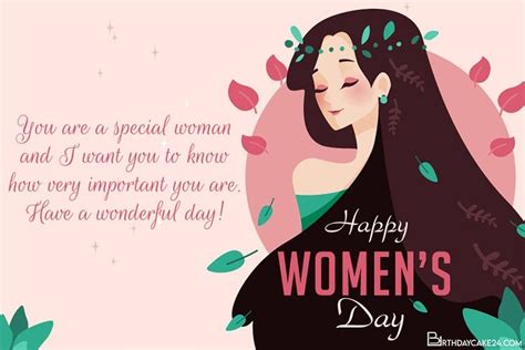Anyone Will Be Happy And Amazed With This Lovely Custom International Women S Day Card Maker