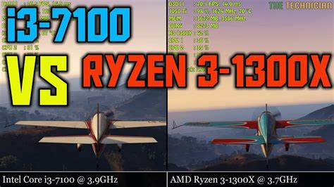 Amd's ryzen 3 1300x sets a new benchmark for the budget market with four physical cores, unlocked multipliers, and excellent bundled coolers. Ryzen 3-1300X vs. i3-7100 | GTA V @ 1080p - Ultra Settings ...