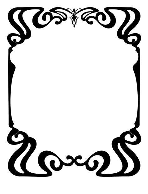 Black Border Art Transparent Png Png Mart