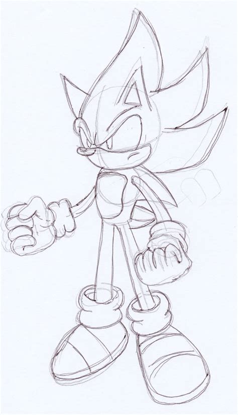 Super Sonic Drawings Easy Drawing Easy