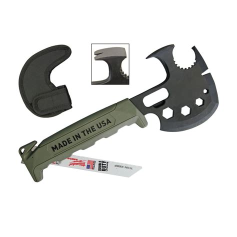 Off Grid Survival Axe Elite Green Sm Ifsag