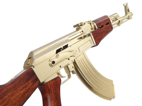 Golden Ak Assault Rifle Model Gun Nestof Pl