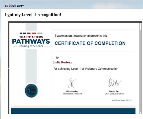 Pathways Experience 2 Year Anniversary Of Level 1 Completion