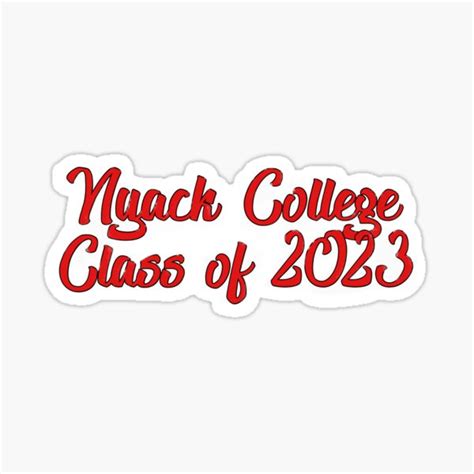 Nyack College Class Of 2023 Sticker For Sale By Emilysstickerss