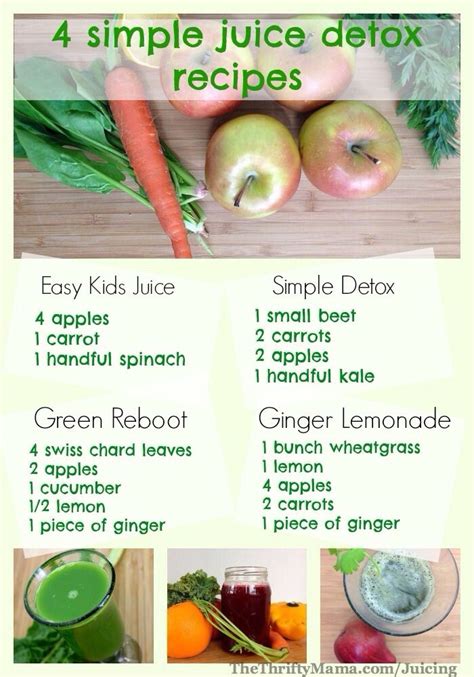 Skip sugary lemonade mixes, and make your own healthier (and tastier) version bottled vegetable juice meets its match with this hearty beverage. 4 Homemade Detox Juices | Easy juice recipes, Detox juice ...