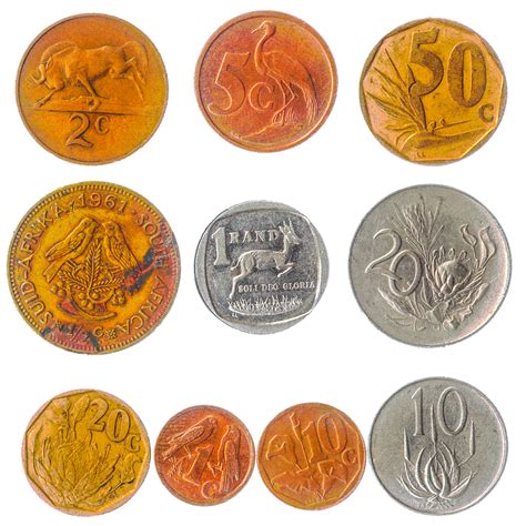 10 South African Coins Cents Rands Rsa Unique Currency Etsy