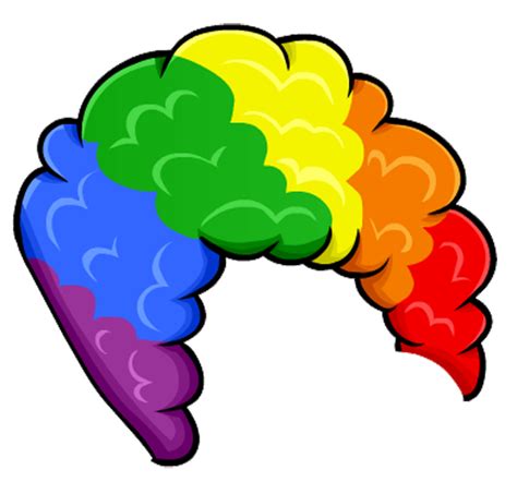 Rainbow Afro Wig Png