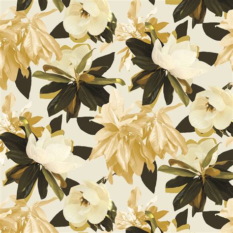 Magnolia Removable Fabric Wallpaper Peel And Stick — Samantha