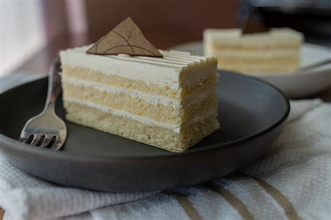 Vanilla Cake Slice Bon Ton Bakery