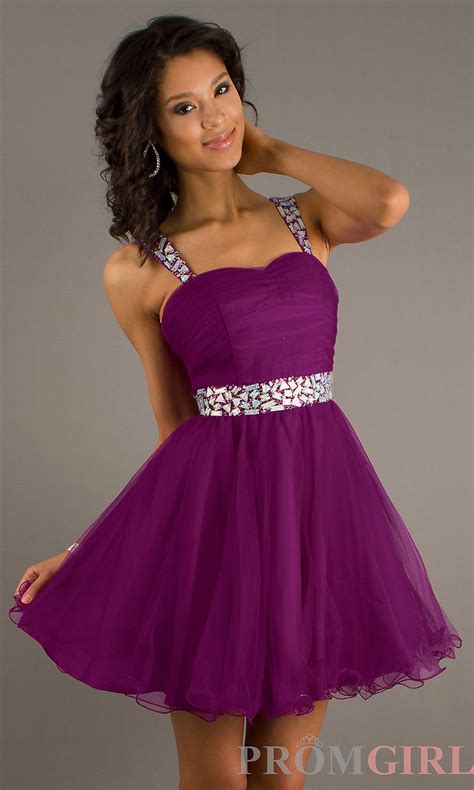 Short Strapless Purple Party Dress Homecoming Dresses Promgirl
