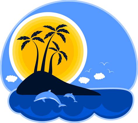 Tropical Island Clipart Png Graphic Royalty Free Library
