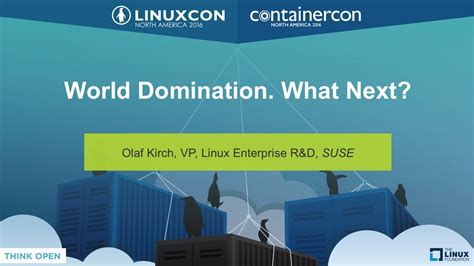 Keynote World Domination What Next By Olaf Kirch Vp Linux
