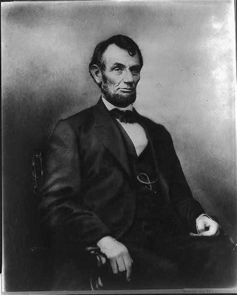Abraham Lincoln Three Quarter Length Portrait Seated Facing Right