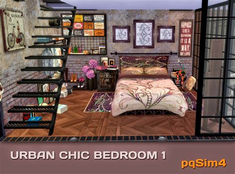 Urban Chic Dormitorio 1 Sims 4 Custom Content