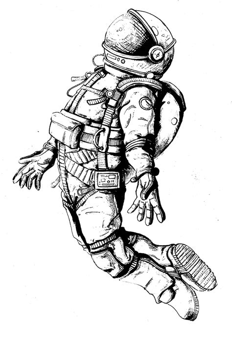 Astronaut Tattoo Space Tattoo Drawings