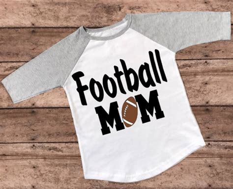 Football Mom Iron On Football Mom Iron On Glitter Football Etsy