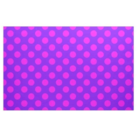 Pinkandpurple Polka Dots Design Fabric Zazzle