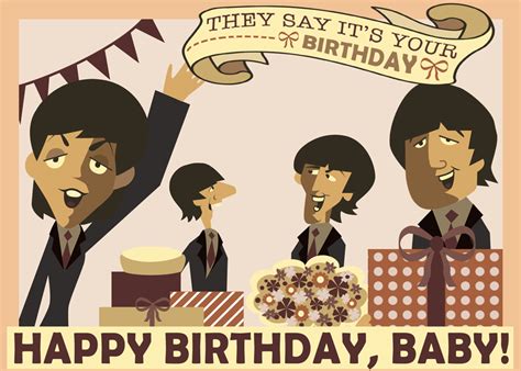 Linnica A 3d Beatles Birthday Card
