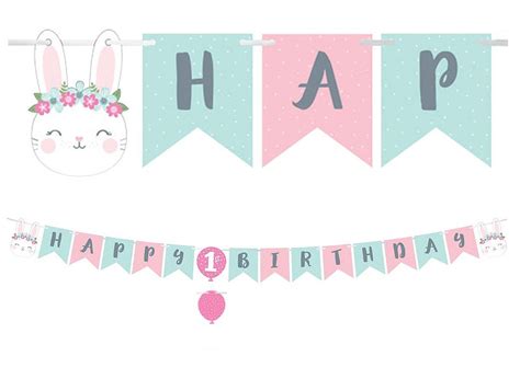 Some Bunny Happy Birthday Banner
