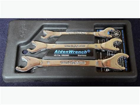 Alden Wrench Set Open End Ratchet Wrenches Solid