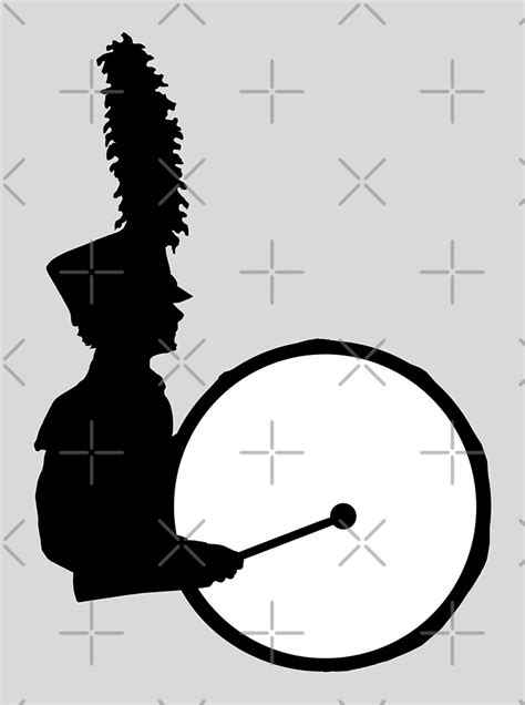 Marching Band Bass Drummer By Vistascribe Redbubble