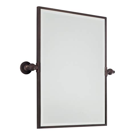 These bathroom mirrors comes in different shapes and sizes supported by decorative solid brass brackets. Rectangular Tilt Bathroom Mirror - Small - Shades of Light