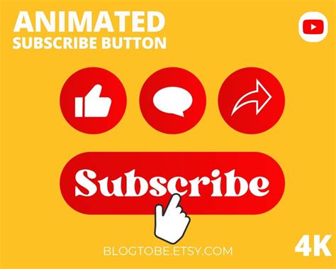 Like Subscribe Button Animation For Youtube Video Blog Youtube
