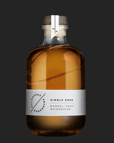 Melbourne Moonshine Our Shine Alcohol Packaging Design Whiskey