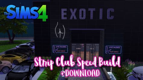 Club Exotic Sims 4 Strip Club Speed Build Download And Cc Folder