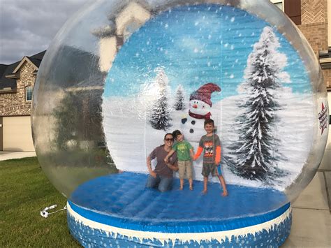 Human Snow Globe Rent Inflatable Human Snow Globe In Houston Area