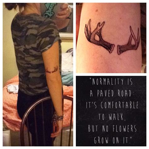 These tattoos are the real aesthetic works of art. #tattoo #antler #simple #badass | Tattoo quotes, Tattoos ...