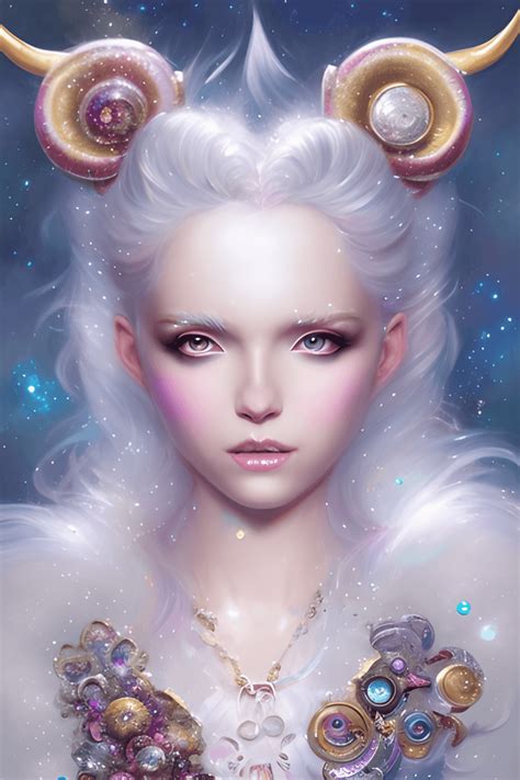 Stunning Magical Aries Girl · Creative Fabrica