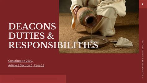 Deacons Duties And Responsibilities Youtube