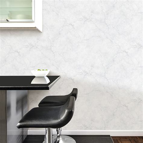 はがせる 壁紙 シール Nu Wallpaper Carrara Marble Peel And Stick Wallpaper