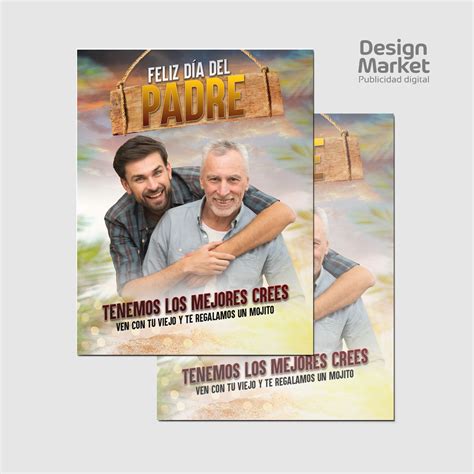 Flyer Post Para Redes Sociales Día Del Padre Hijo Adulto Design