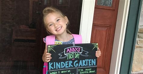 Sadie And Ryans Blog Abbys First Day Of Kindergarten