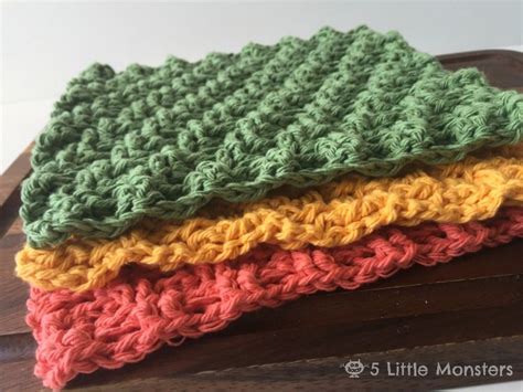 Diagonal Weave Crochet Dishcloths Crochet Dishcloths Crochet